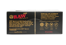 RAW Natural Unrefined Classic Tips – Black