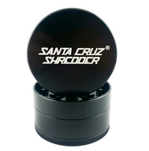 Black Large 4-Piece Gloss Herb Grinder – Santa Cruz Shredder