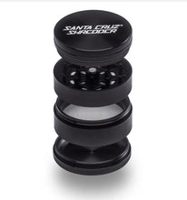 Black Large 4-Piece Gloss Herb Grinder – Santa Cruz Shredder
